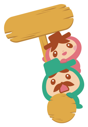 キャラクターボタンデザイン